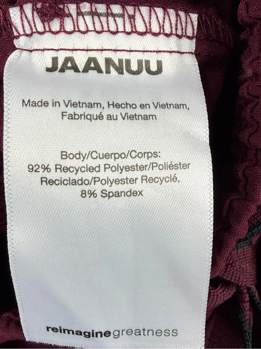JAANUU ULTRAlite Rhodes Scrub Pants Men’s Medium Burgundy Stretch M20016